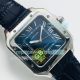 GBF Swiss Santos de Cartier Blue Roman Dial Stainless Steel Replica Watch (4)_th.jpg
